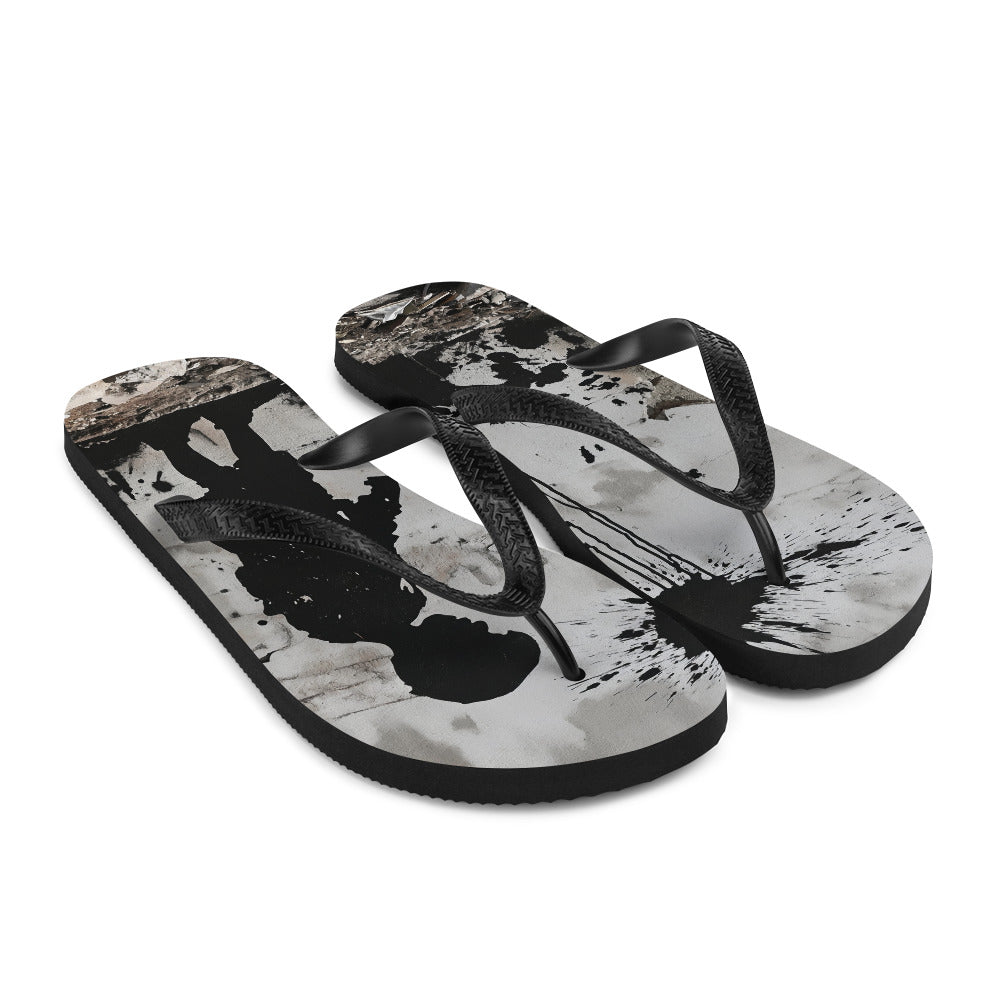 Flip-Flops - Palestine Wall, Sublimation Flip Flops White Front