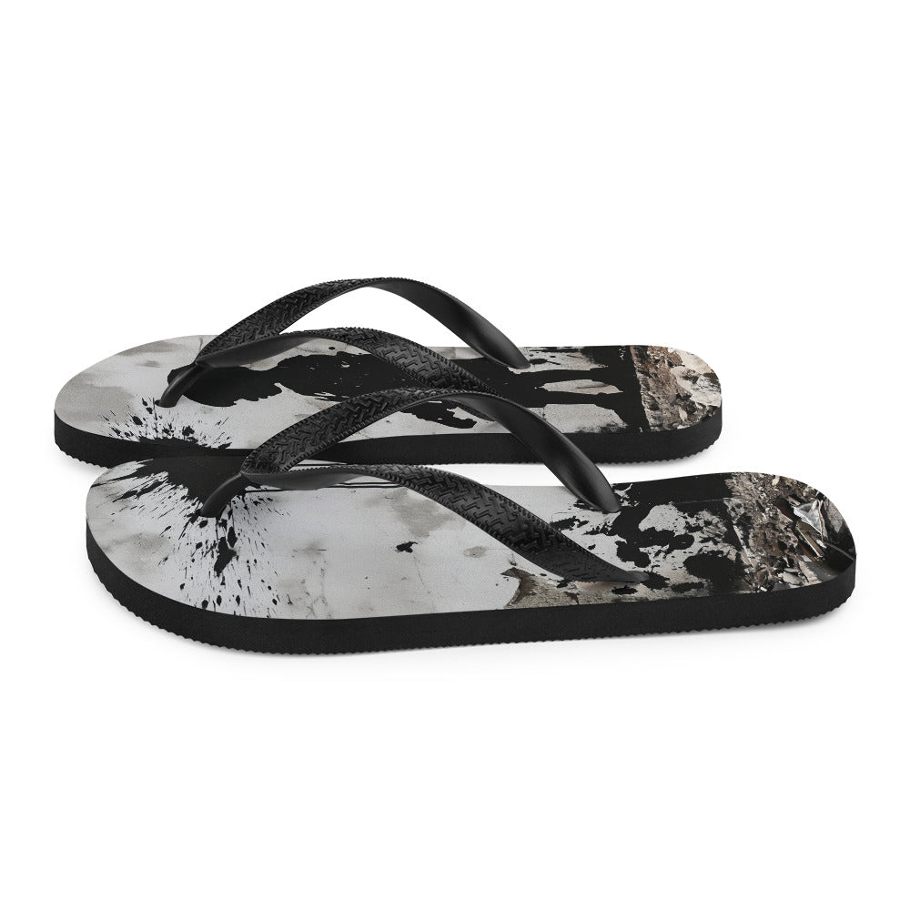 Flip-Flops - Palestine Wall, Sublimation Flip Flops White