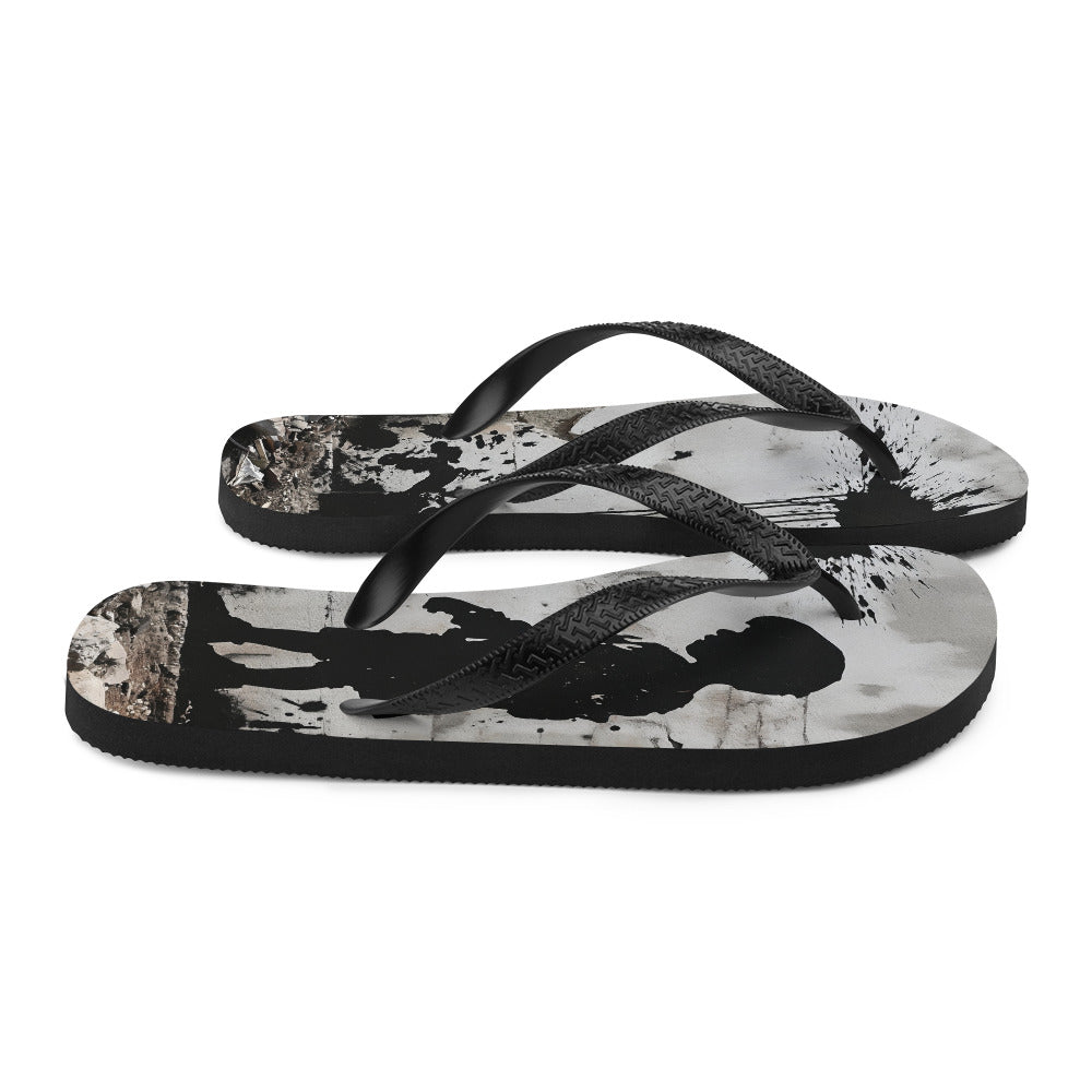 Flip-Flops - Palestine Wall, Sublimation Flip Flops White