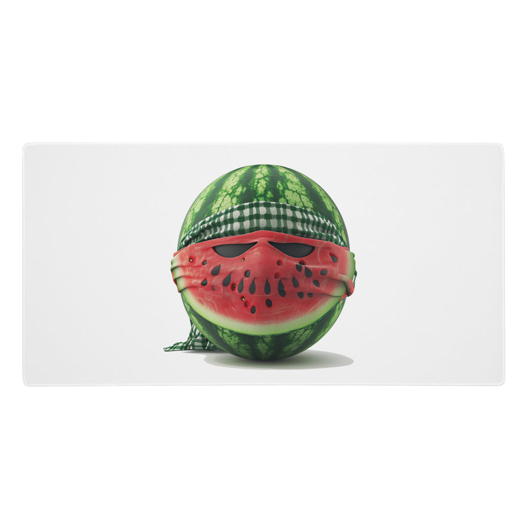 Gaming mouse pad - Fighter Melon, White 36x18