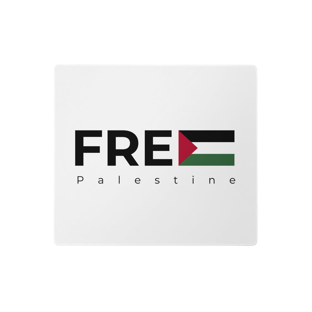 Gaming mouse pad - Free Palestine, White 18x16