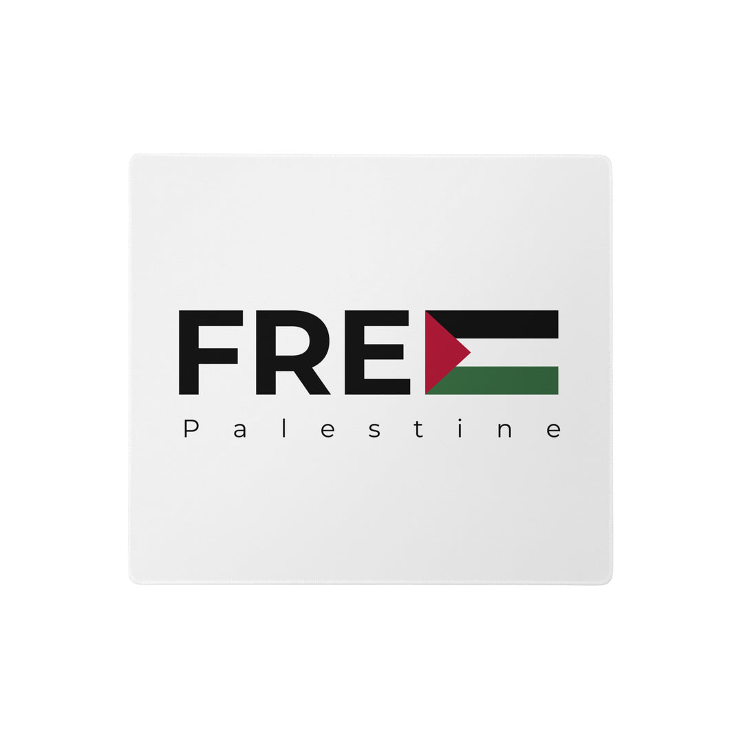 Gaming mouse pad - Free Palestine, White 18x16