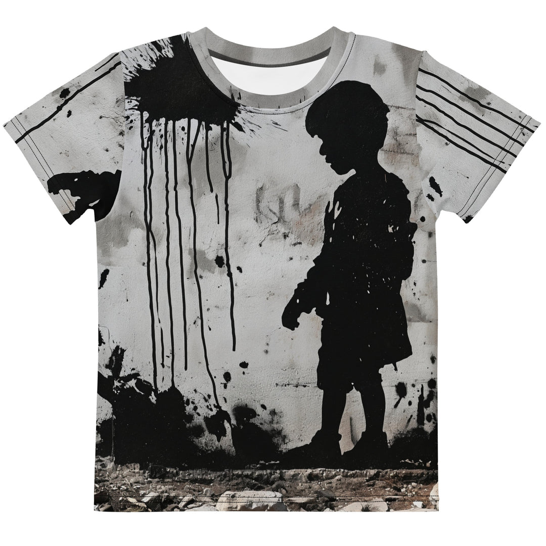 Kids crew neck t-shirt - Palestine Wall, T Shirt White