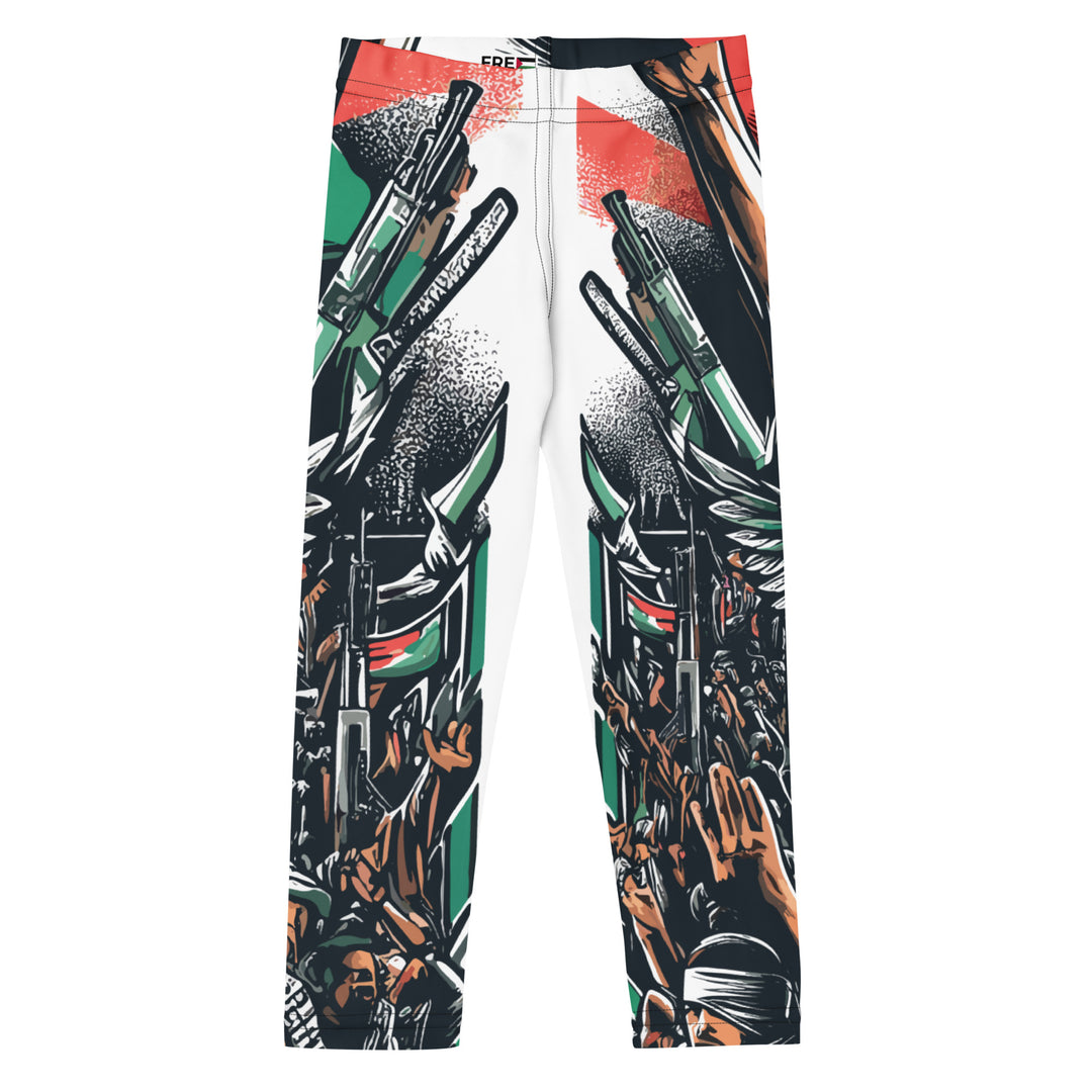 Kid's Leggings - Art by Moh, White