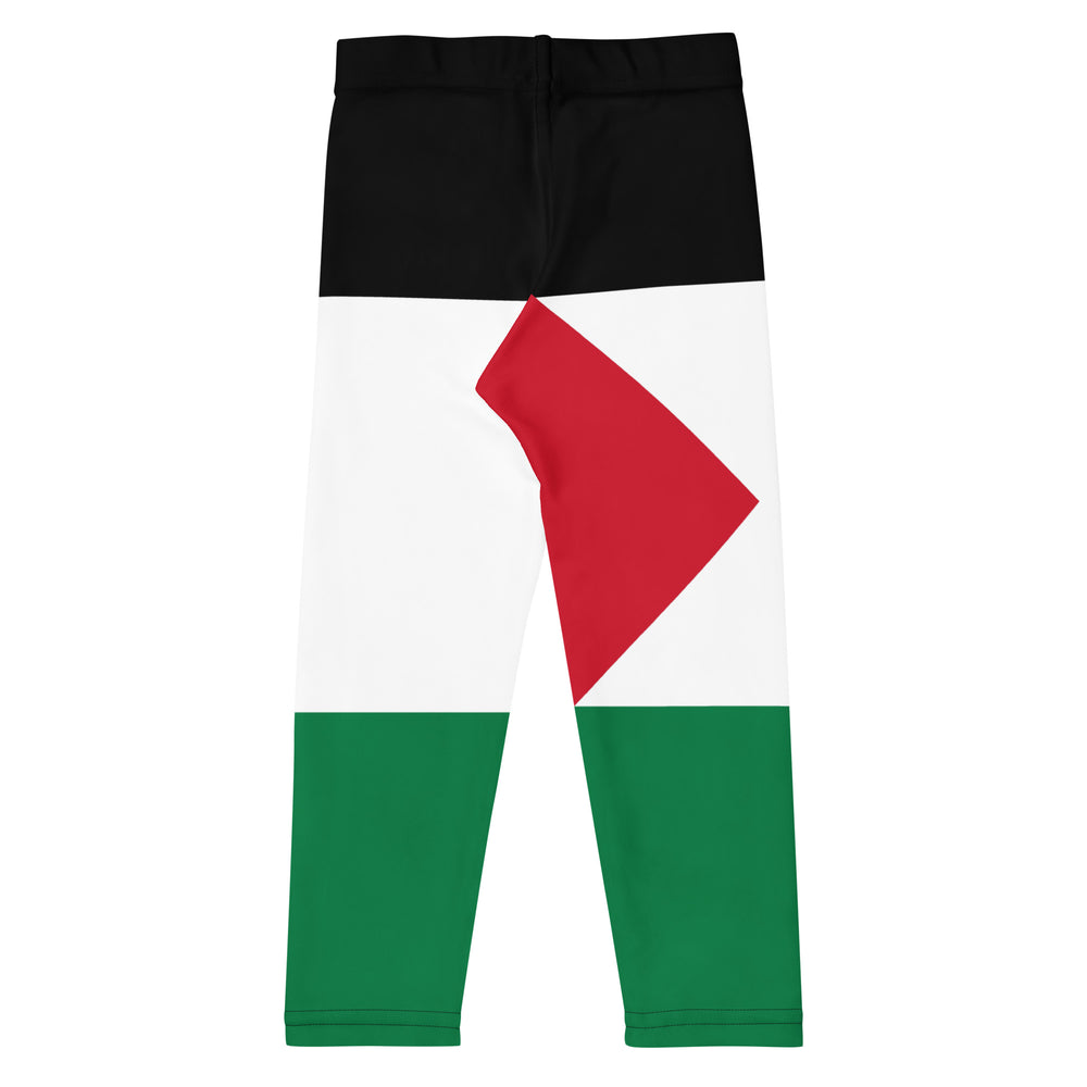 Kid's Leggings - Palestine Flag, White