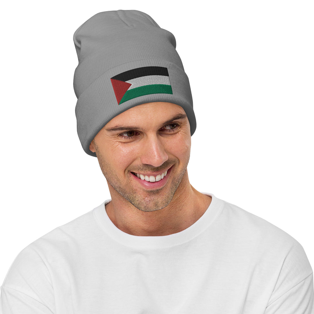 Embroidered Beanie | Palestine Flag