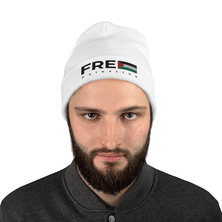 Embroidered Beanie | Free Palestine