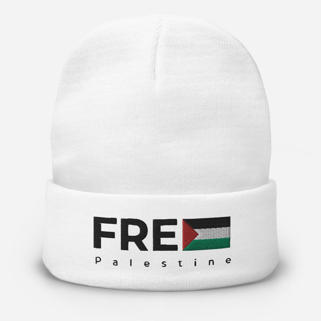 Embroidered Beanie | Free Palestine