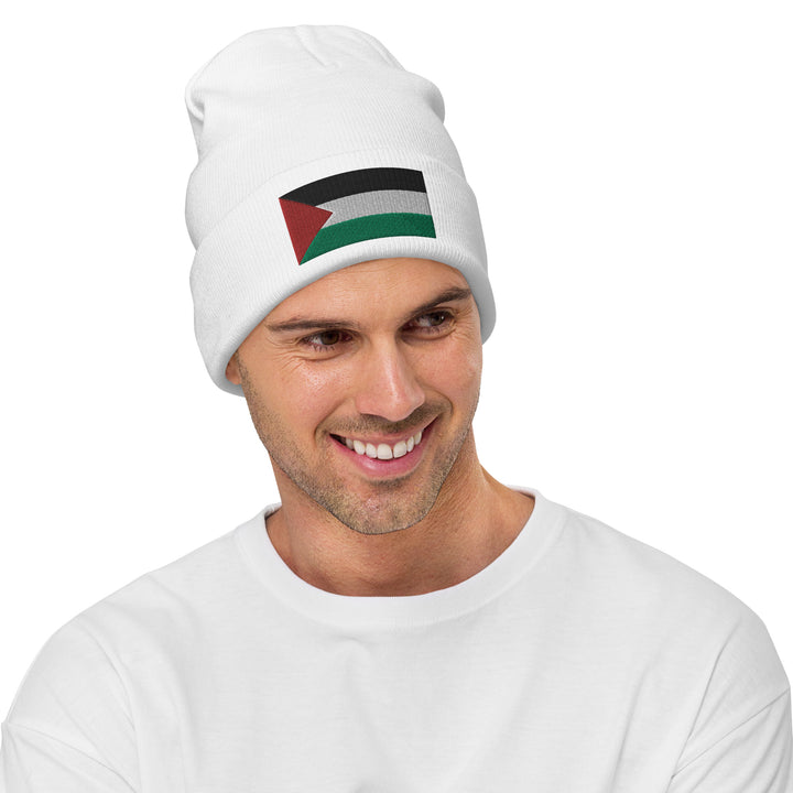 Embroidered Beanie | Palestine Flag