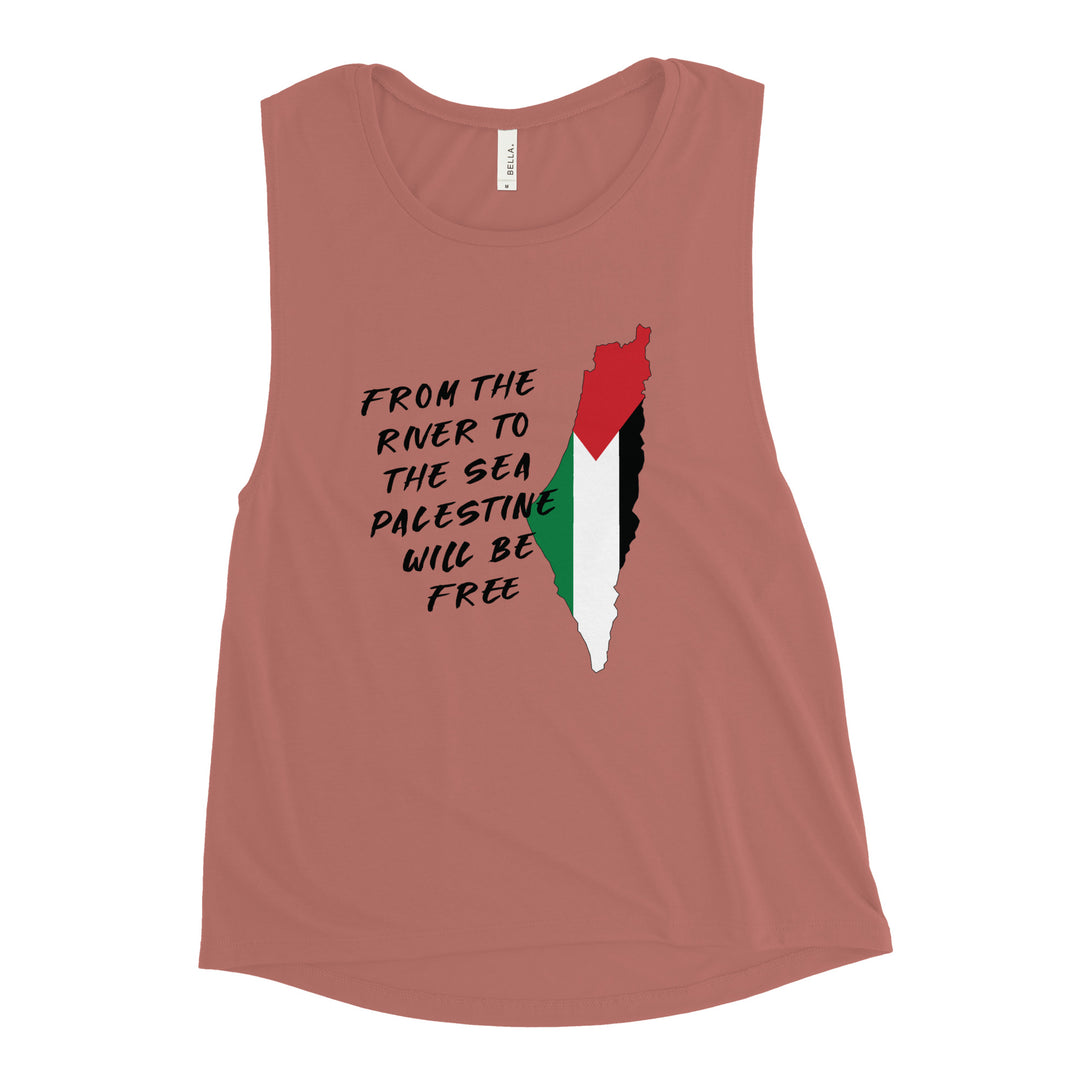 Ladies’ Muscle Tank - From the River, Womens Muscle Tank Mauve