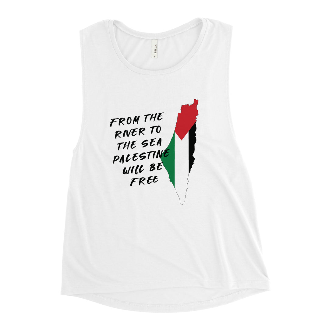 Ladies’ Muscle Tank - From the River, Womens Muscle Tank White