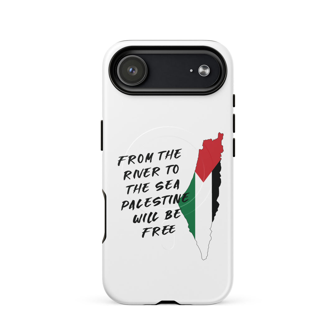 MagSafe® tough case for iPhone® | Palestine Map – matte iPhone 17 air, front view