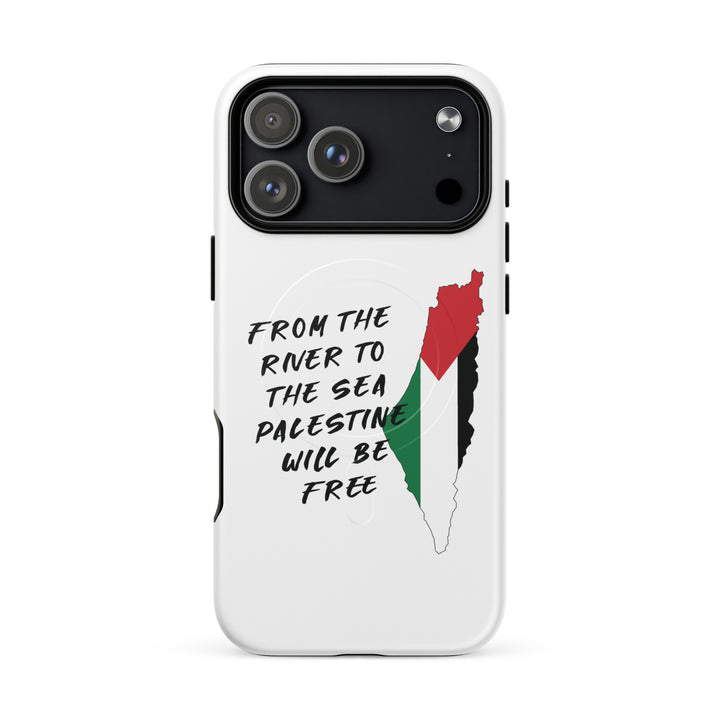 MagSafe® tough case for iPhone® | Palestine Map – matte iPhone 18 pro max, front view