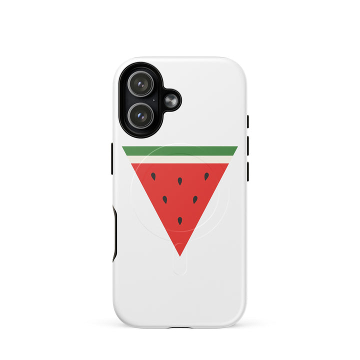 MagSafe® tough case for iPhone® | Triangle Watermelon – matte iPhone 17, front view