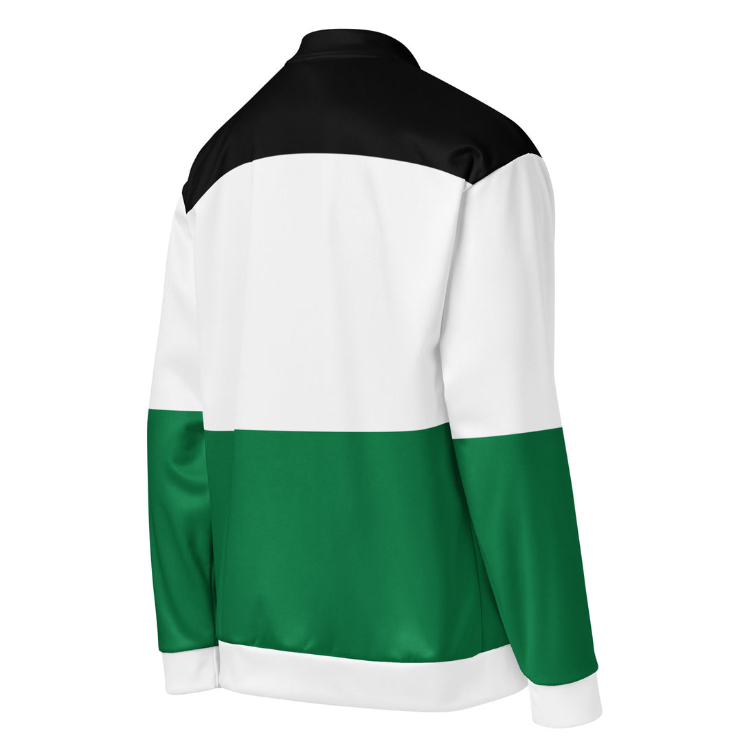 Men Bomber Jacket - Palestine Flag, White Right