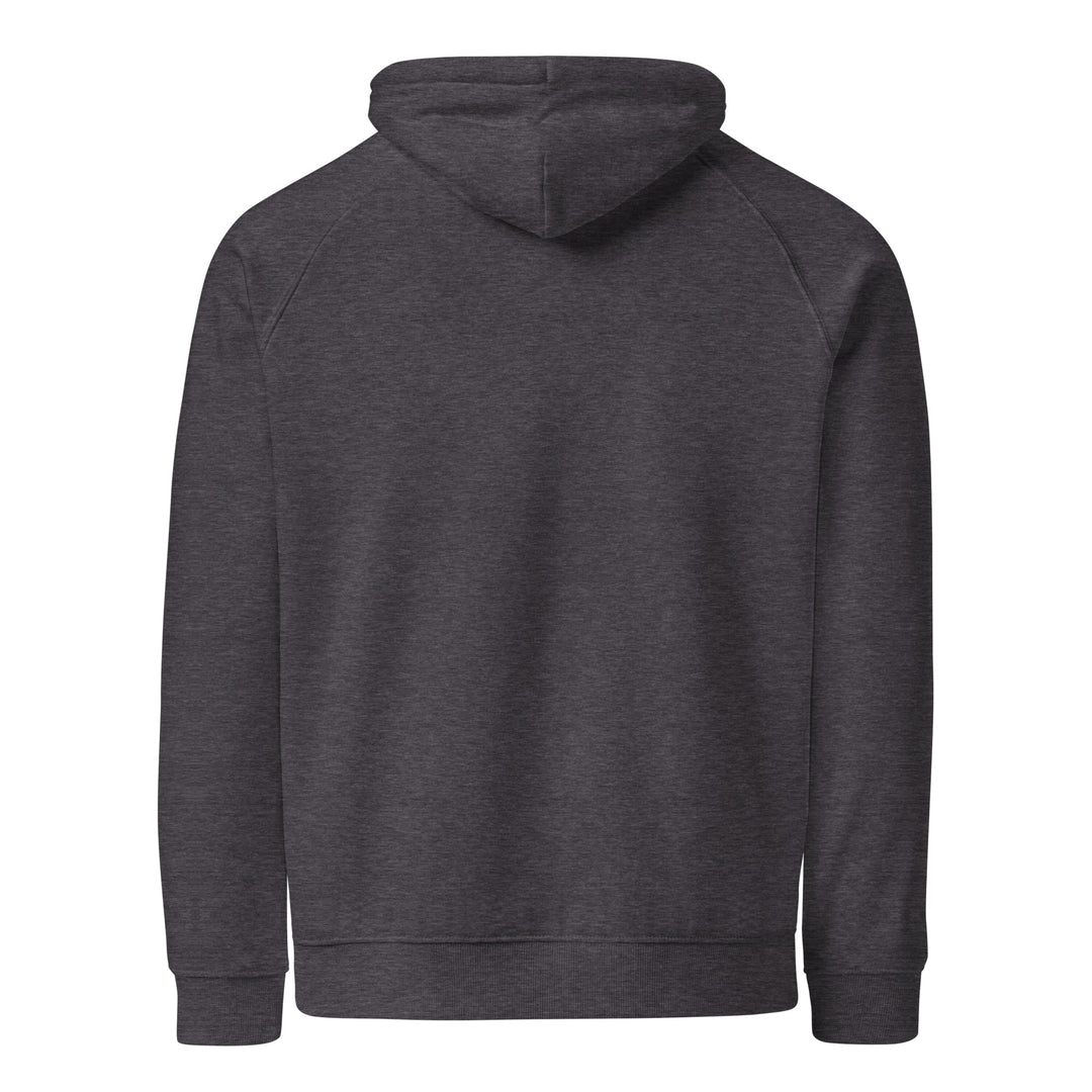 Men eco raglan hoodie - Palestine Flag, Eco Raglan Hoodie Charcoal Melange