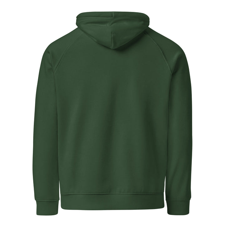 Men eco raglan hoodie - The Fighter, Eco Raglan Hoodie Bottle Green