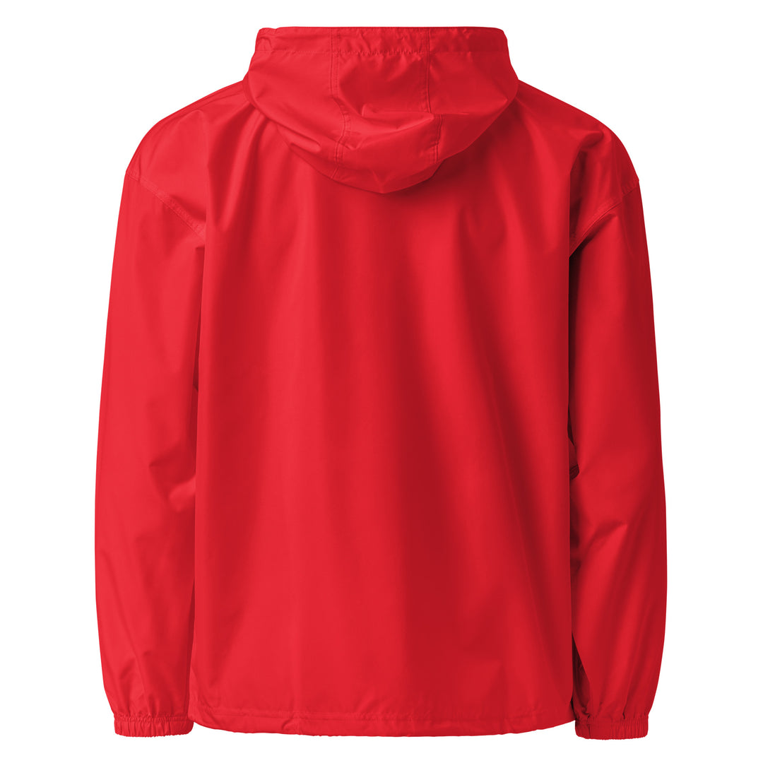Men Embroidered Champion Packable Jacket - Free Palestine, Embroidered Champion Packable Jacket Scarlet