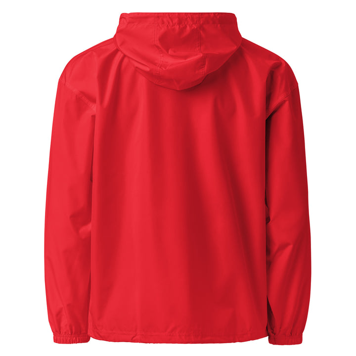 Men Embroidered Champion Packable Jacket - Free Palestine, Embroidered Champion Packable Jacket Scarlet