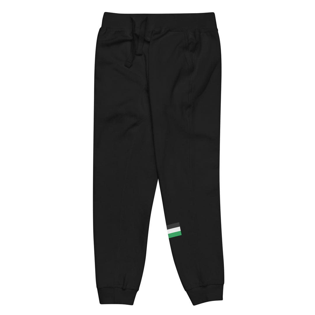 Men fleece sweatpants - Palestine Flag, Fleece Sweatpants Black Front