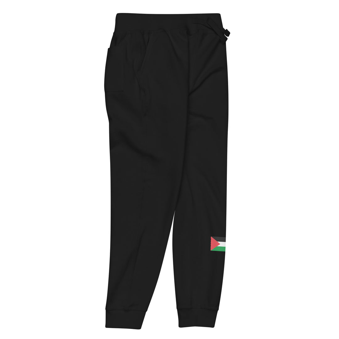 Men fleece sweatpants - Palestine Flag, Fleece Sweatpants Black Front