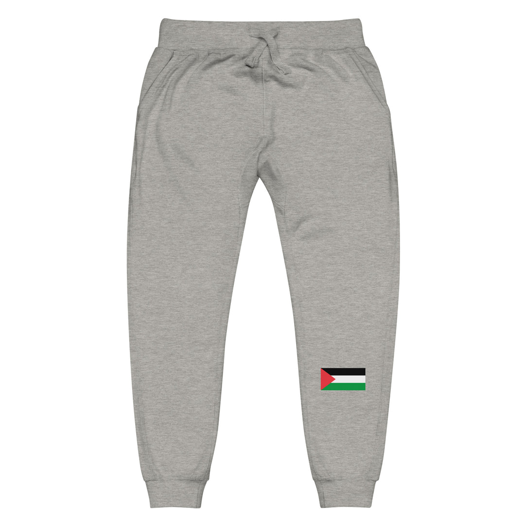 Men fleece sweatpants - Palestine Flag, Fleece Sweatpants Carbon Grey