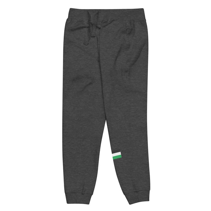Men fleece sweatpants - Palestine Flag, Fleece Sweatpants Charcoal Heather Front