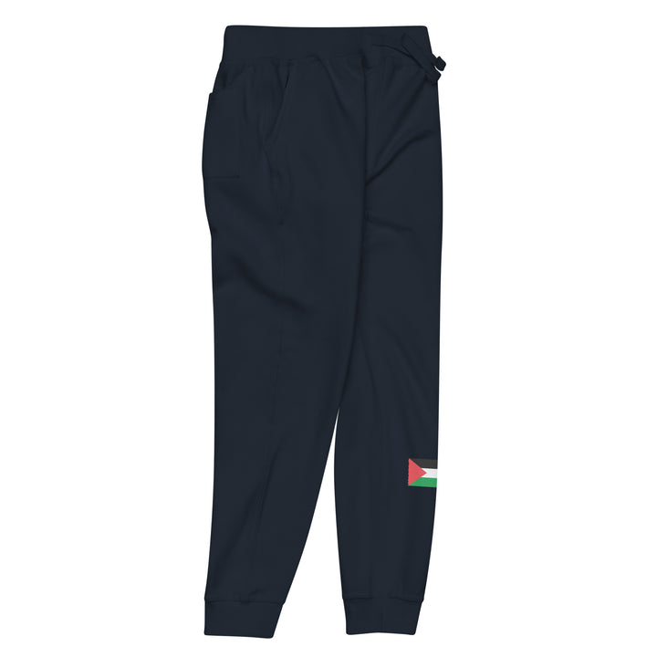 Men fleece sweatpants - Palestine Flag, Fleece Sweatpants Navy Blazer Front