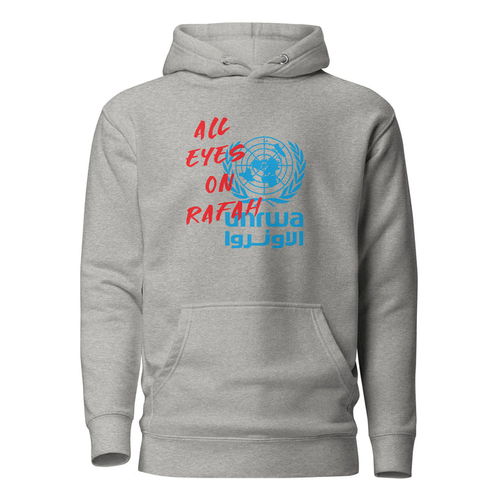 Men Hoodie - All Eyes on Rafah, Carbon Grey