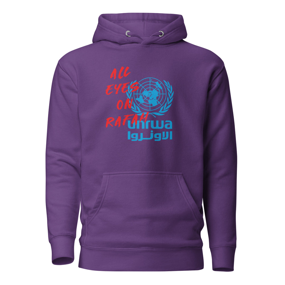 Men Hoodie - All Eyes on Rafah, Purple