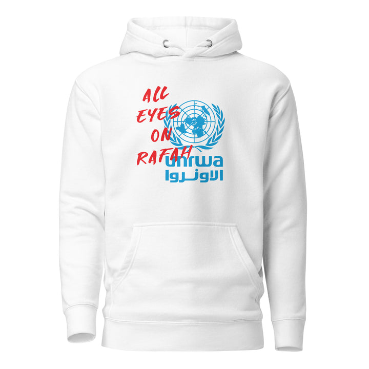 Men Hoodie - All Eyes on Rafah, White