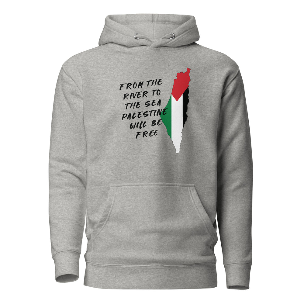 Men Hoodie - From the River, Carbon Grey