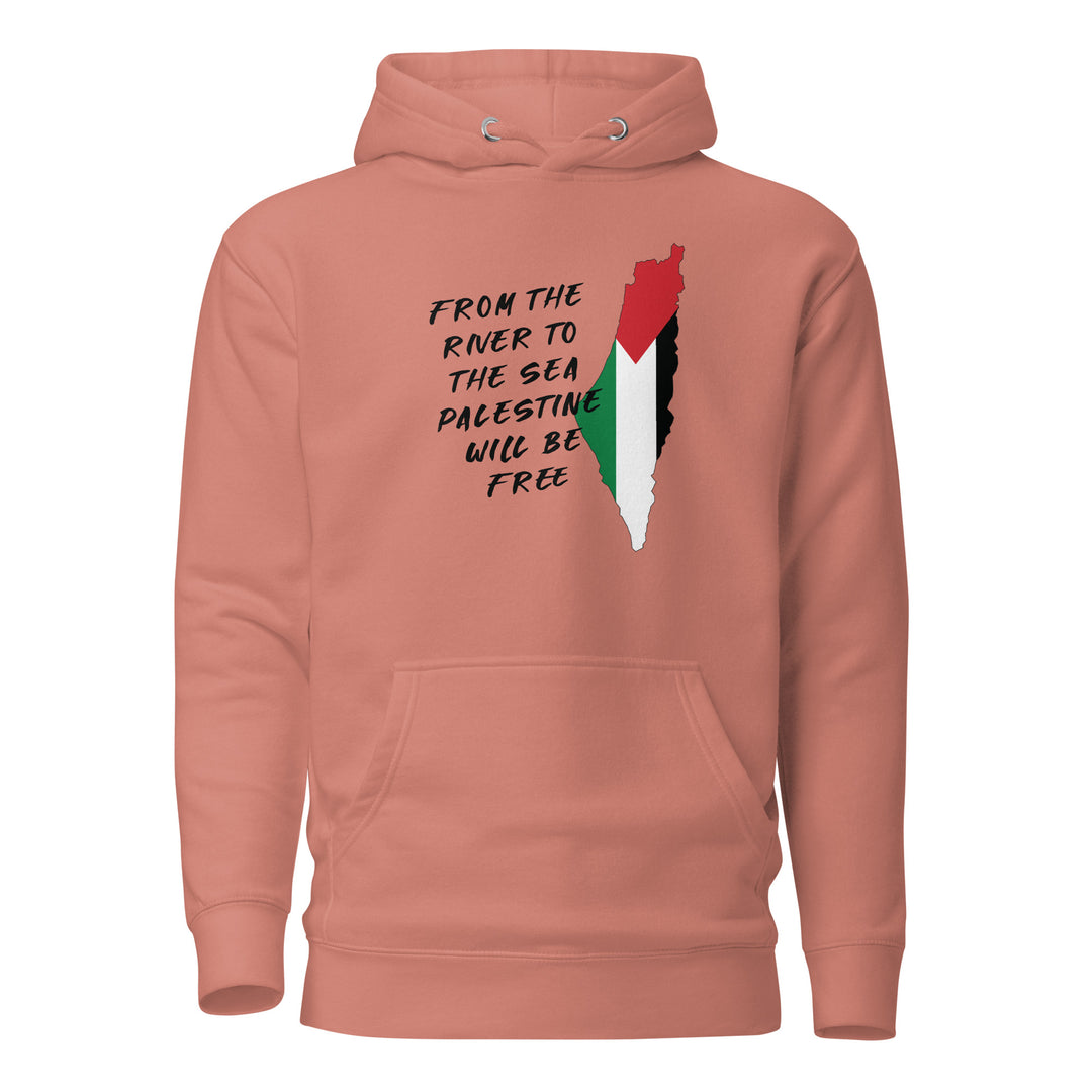 Men Hoodie - From the River, Dusty Rose