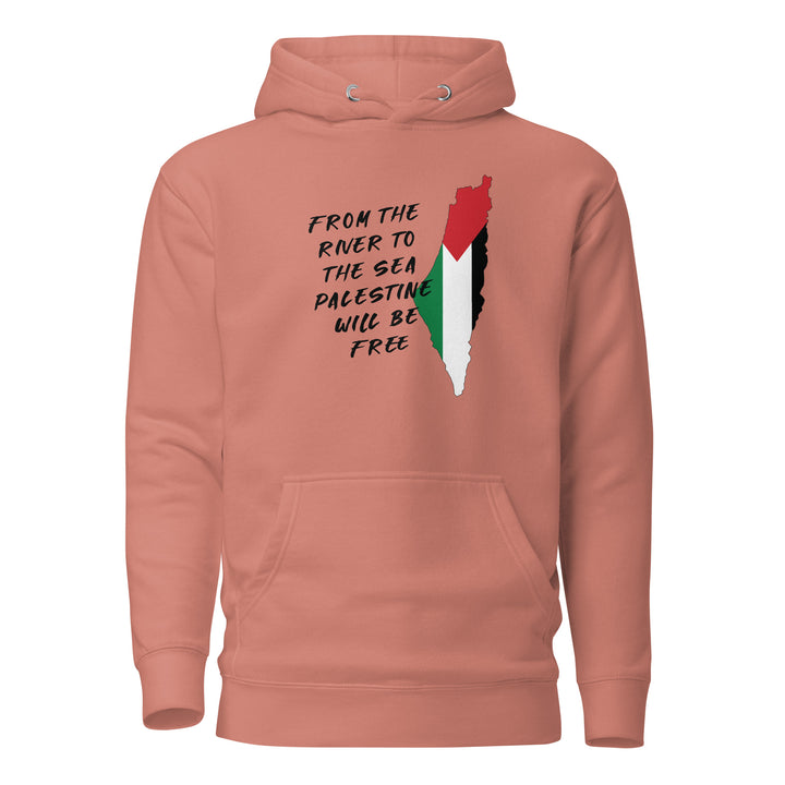 Men Hoodie - From the River, Dusty Rose
