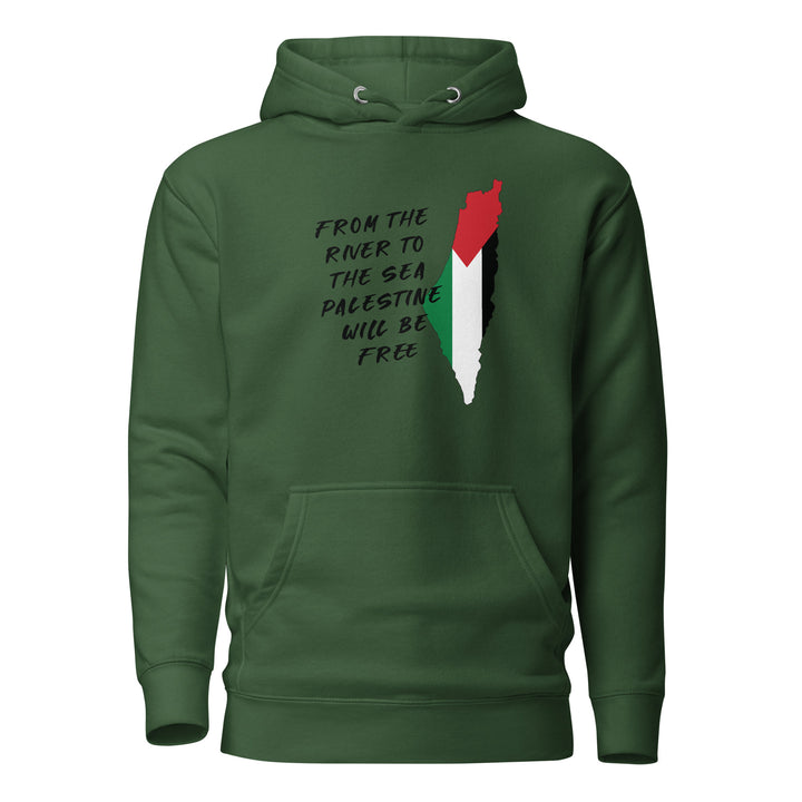 Men Hoodie - From the River, Forest Green