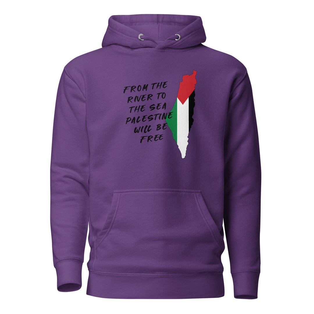 Men Hoodie - From the River, Purple