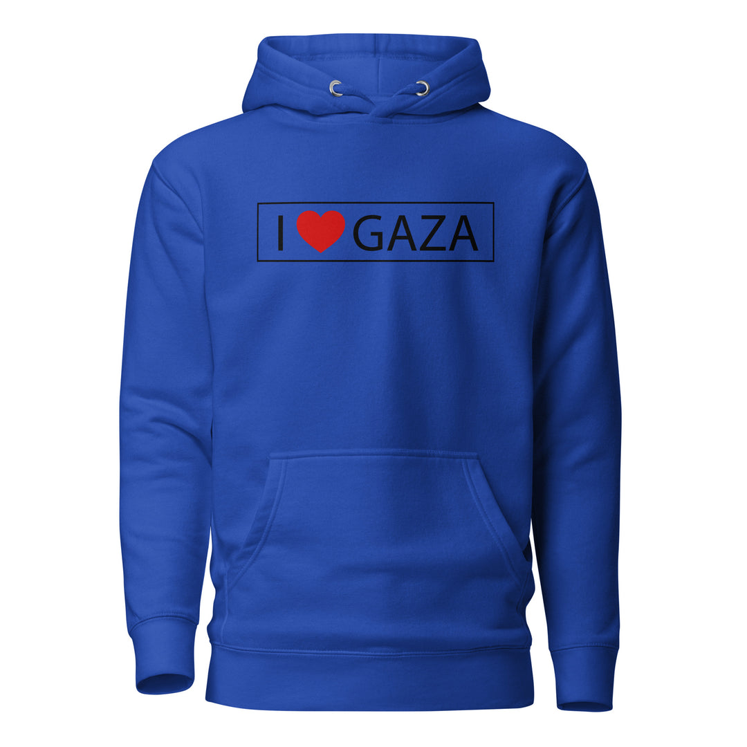 Men Hoodie - I Love Gaza, Team Royal
