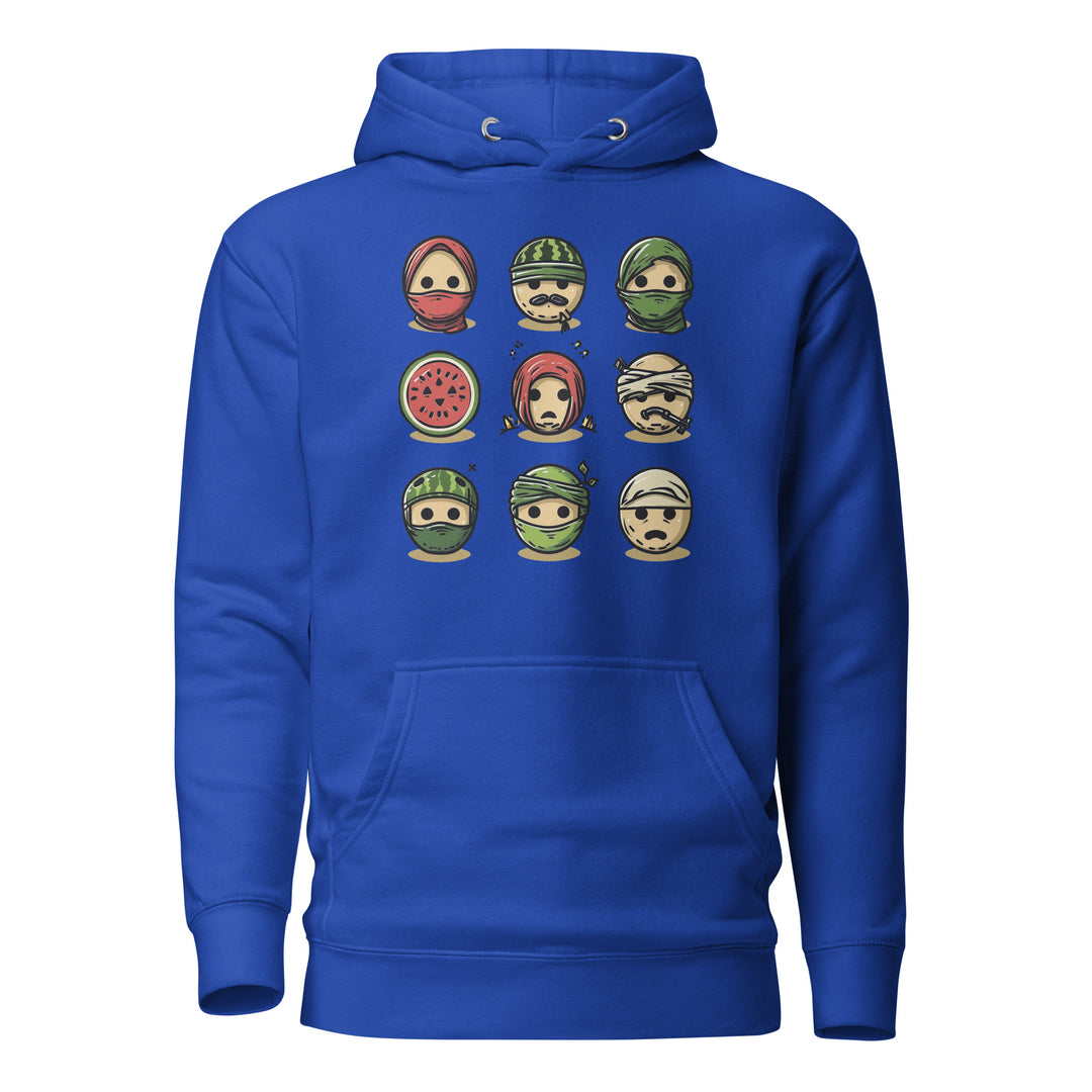 Men Hoodie - Palestine Emoji, Team Royal