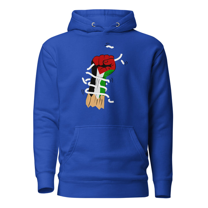 Men Hoodie - Palestine Hand, Team Royal