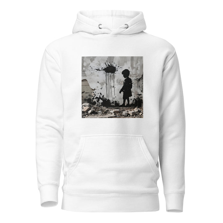 Men Hoodie - Palestine Wall, White