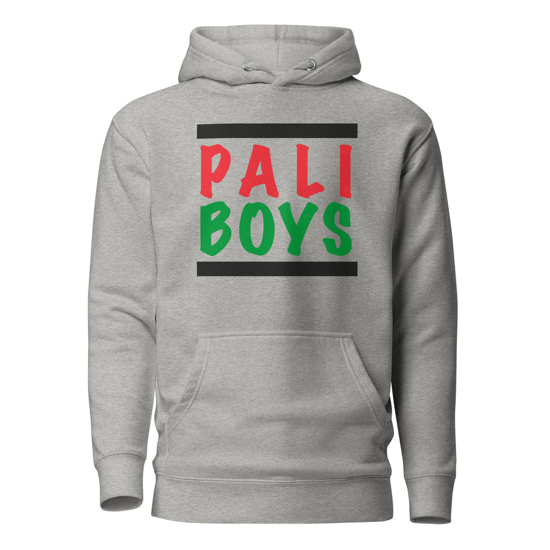 Men Hoodie - Palestinian Boys, Carbon Grey