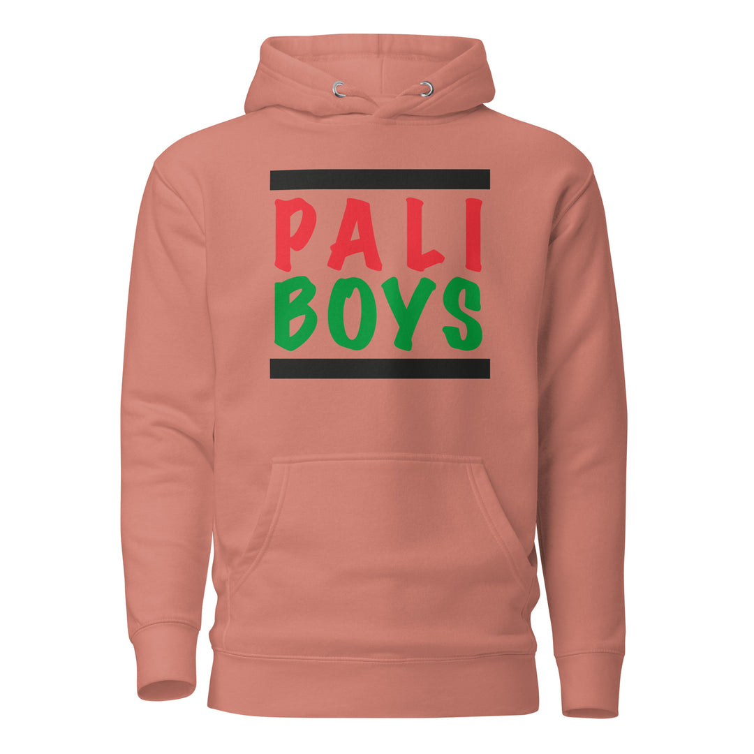 Men Hoodie - Palestinian Boys, Dusty Rose