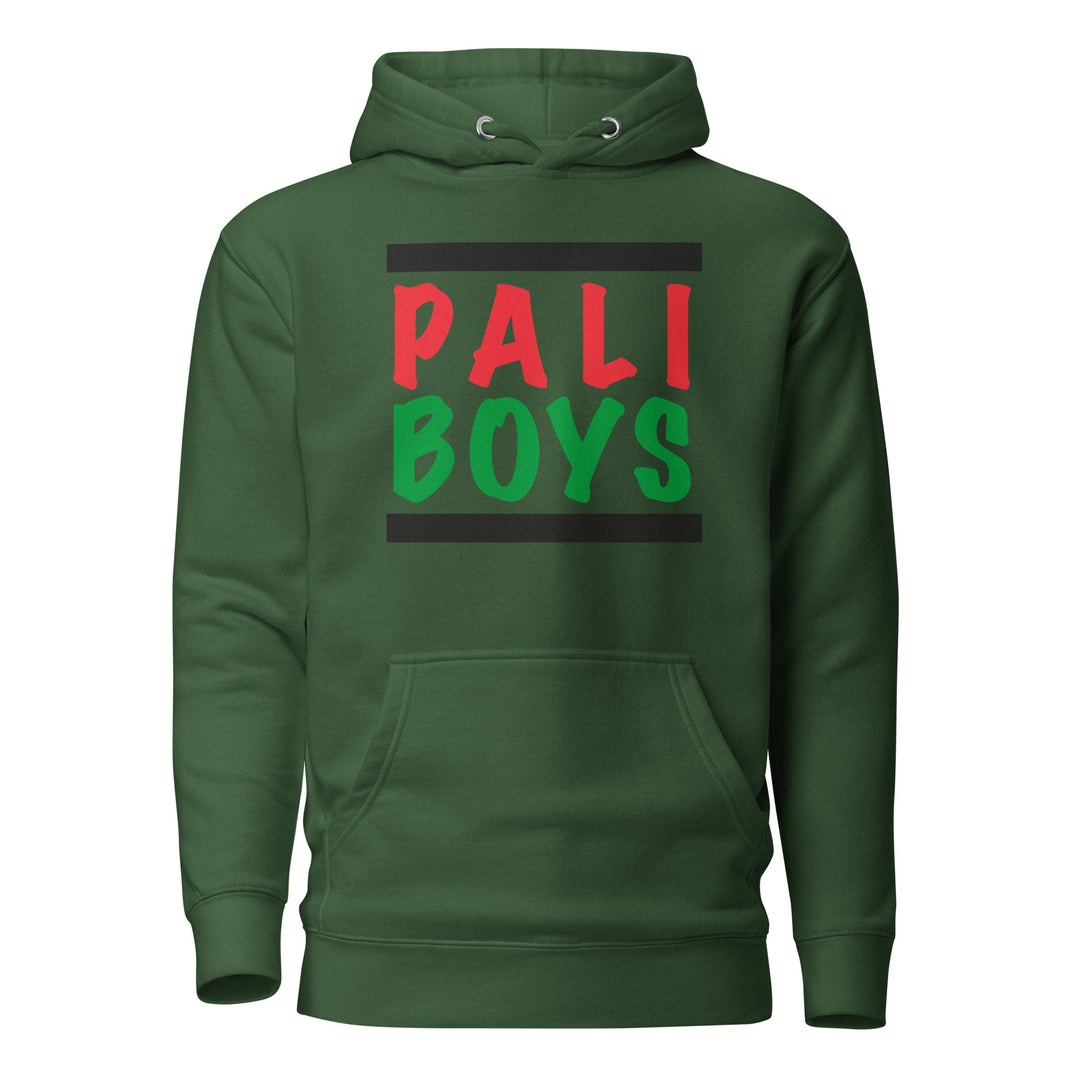 Men Hoodie - Palestinian Boys, Forest Green