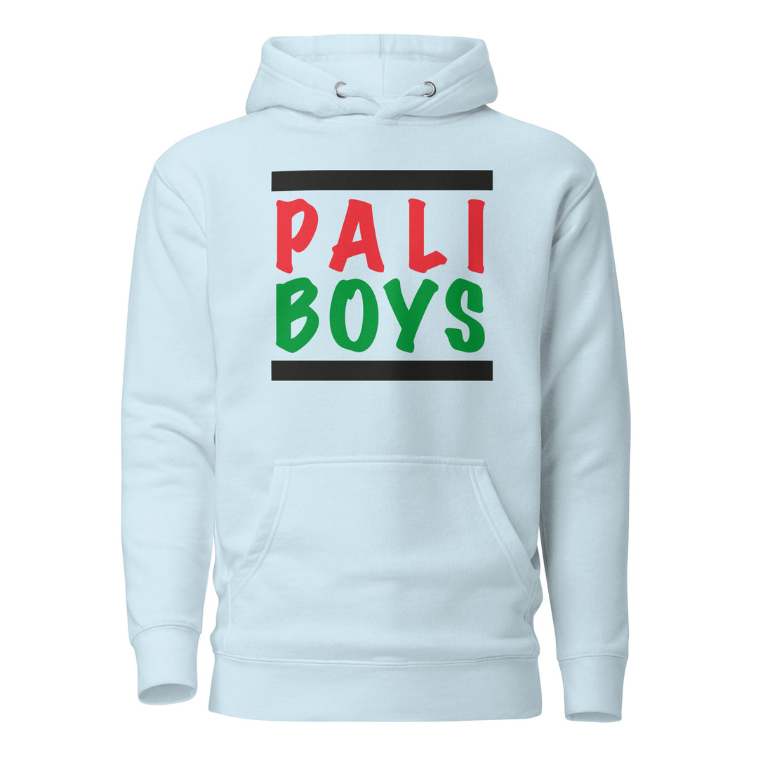 Men Hoodie - Palestinian Boys, Sky Blue