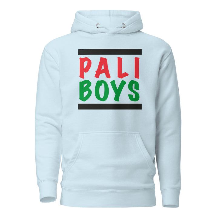 Men Hoodie - Palestinian Boys, Sky Blue