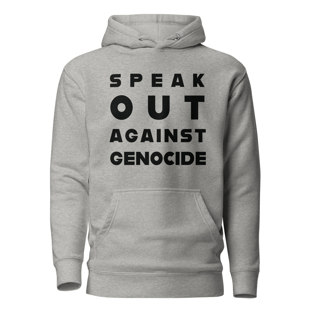 Men Hoodie - Speak out against genocide, Carbon Grey