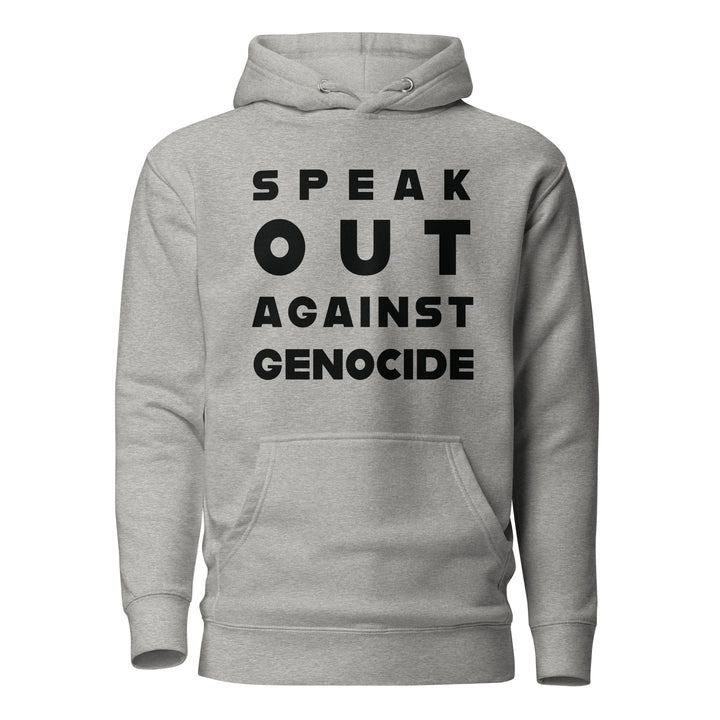 Men Hoodie - Speak out against genocide, Carbon Grey