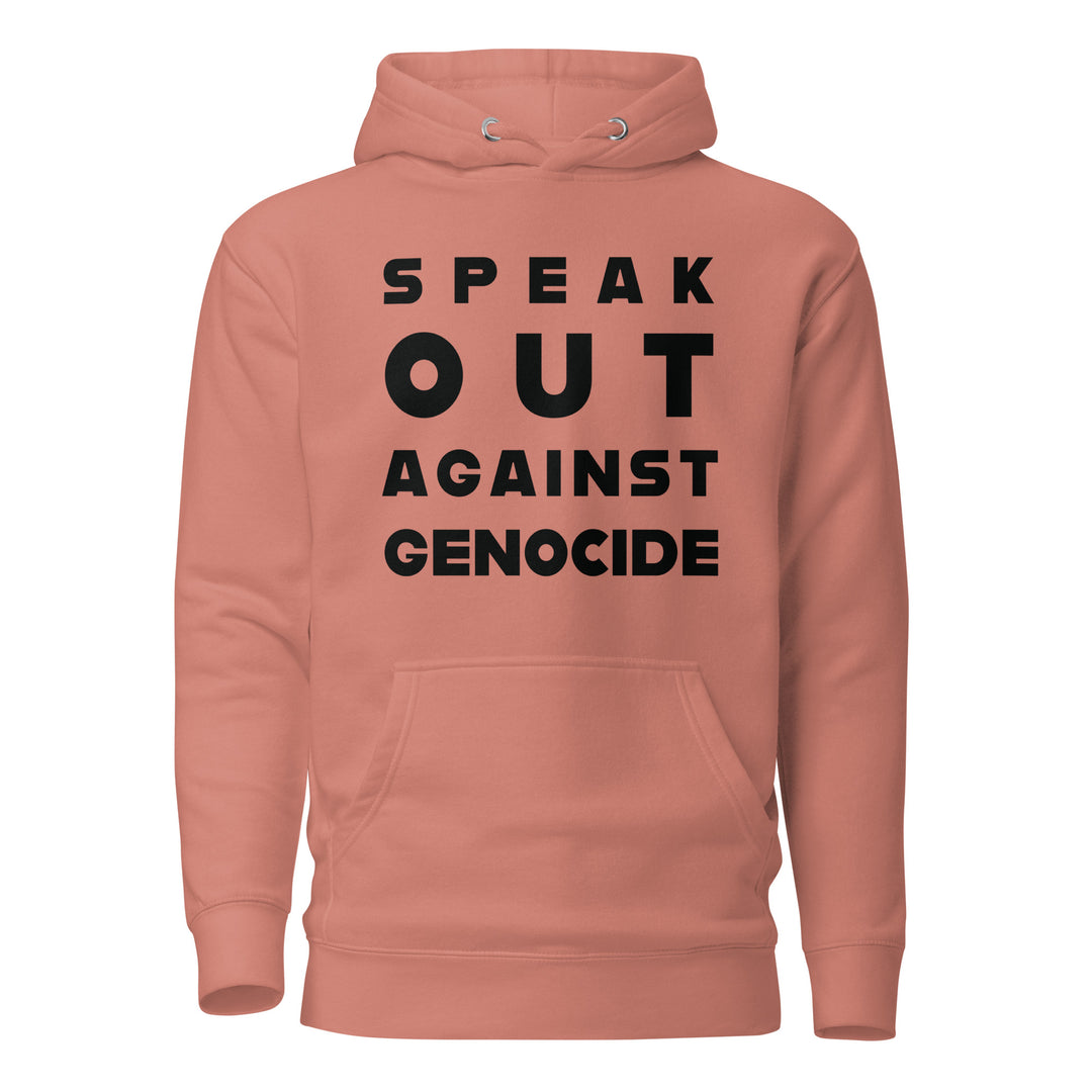 Men Hoodie - Speak out against genocide, Dusty Rose