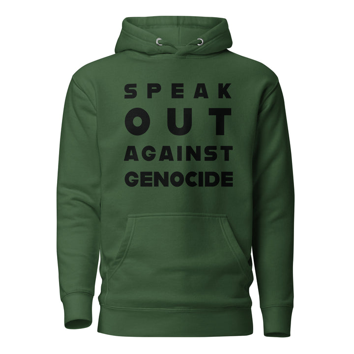 Men Hoodie - Speak out against genocide, Forest Green