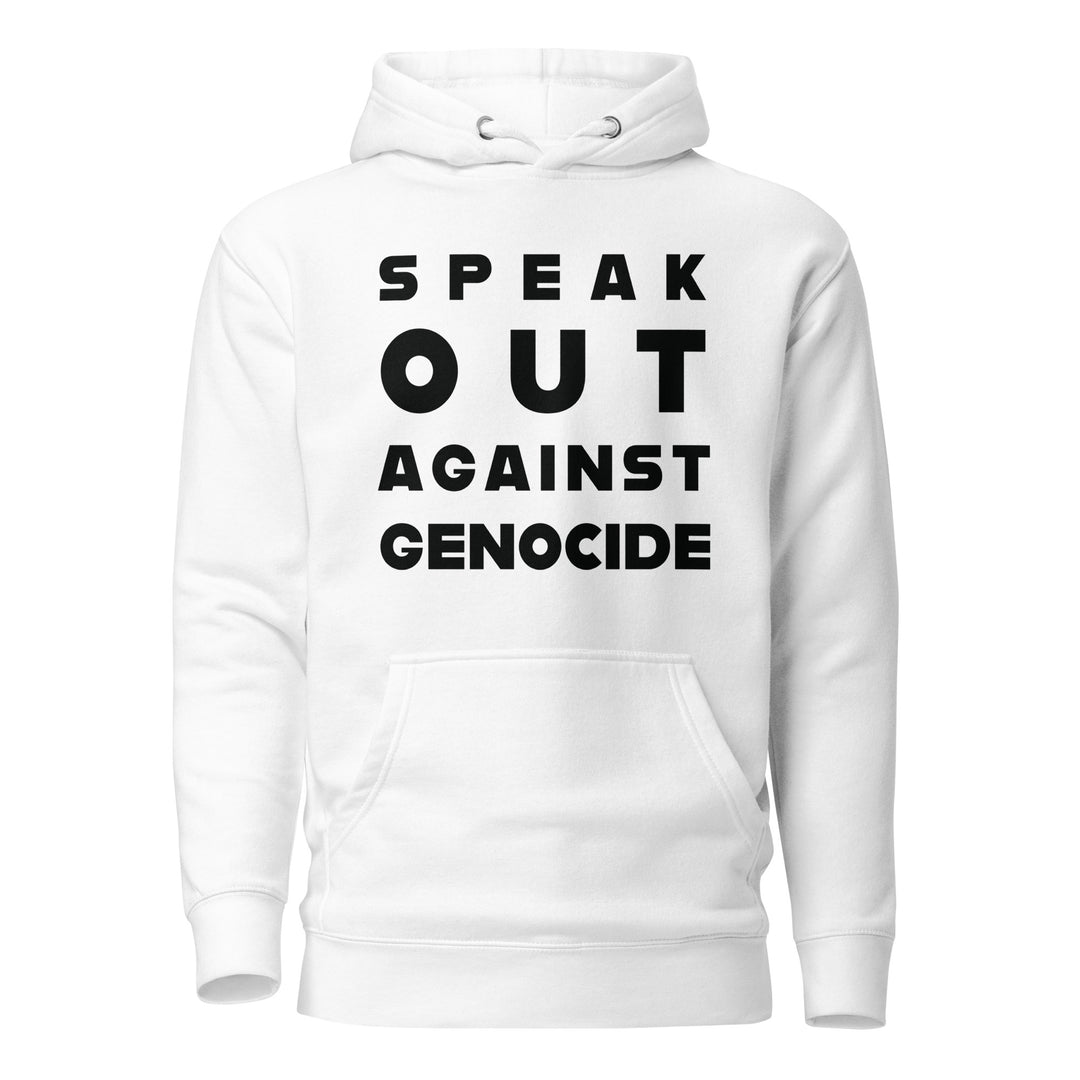 Men Hoodie - Speak out against genocide, White